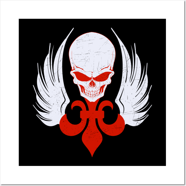 Skull De Lis Wall Art by machmigo